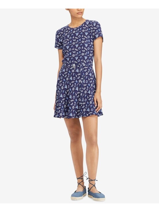 Ralph Lauren Dresses & Skirts - Polo Ralph Lauren Womens Printed Open Back Fit Flare Dress Size 12